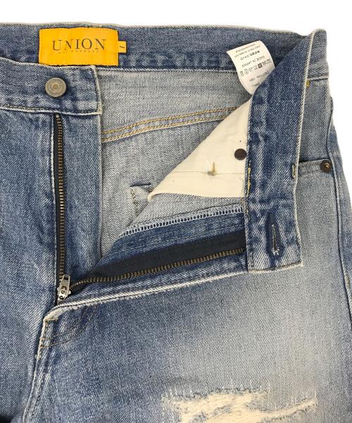 UNION（ユニオン）UNION (ユニオン) ORIGINAL CRUSHED DENIM JEANS インディゴ サイズ:Sの古着・服飾アイテム