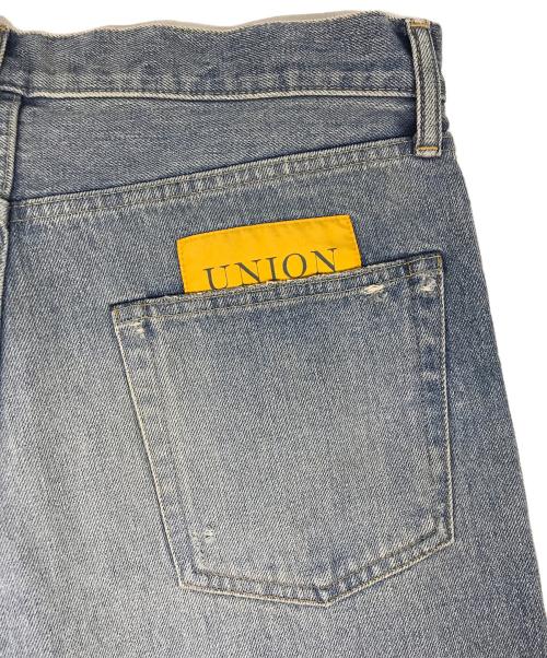 UNION（ユニオン）UNION (ユニオン) ORIGINAL CRUSHED DENIM JEANS インディゴ サイズ:Sの古着・服飾アイテム