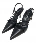 CHANELシャネル）の古着「ストラップサンダル」｜ブラック