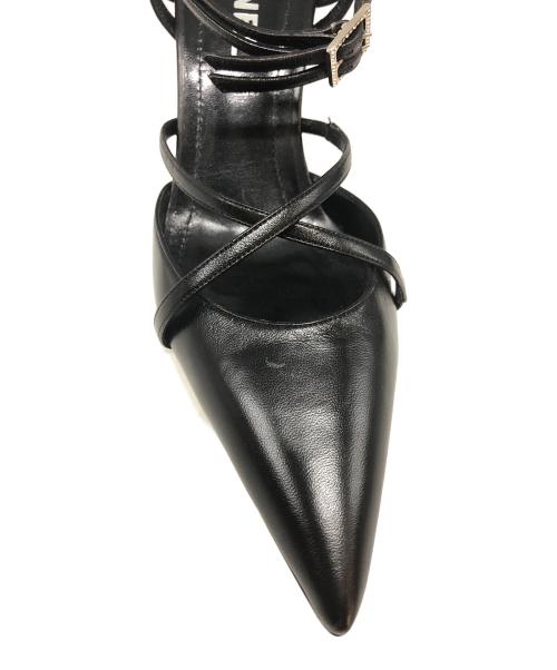 CHANEL（シャネル）CHANEL (シャネル) ストラップサンダル ブラック サイズ:38の古着・服飾アイテム