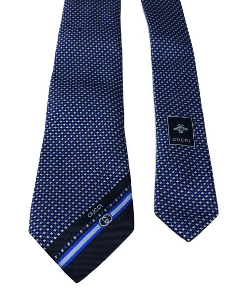 GUCCI（グッチ）GUCCI (グッチ) シルクネクタイ ネイビー サイズ:不明の古着・服飾アイテム