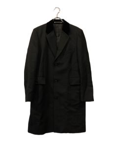 【現行タグ】ポールスミス ウール ステンカラーコート ウールコート 黒 ブラック ポールスミス ブラック Paul Smith BLACK ステンカラーコート アウター