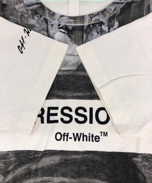 OFFWHITE（オフホワイト）OFFWHITE (オフホワイト) ニュースペーパー スリム Tシャツ ベージュ サイズ:Mの古着・服飾アイテム