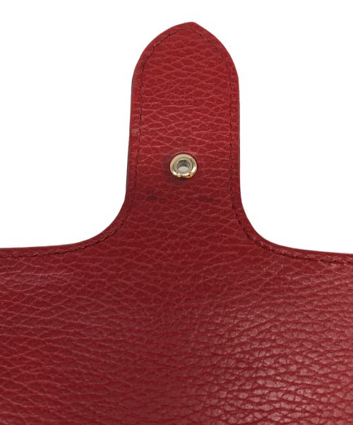 GUCCI（グッチ）GUCCI (グッチ) インターロッキングG レザー チェーンショルダーバッグ レッドの古着・服飾アイテム