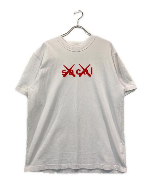 sacai（サカイ）sacai (サカイ) KAWS (カウズ) プリントTシャツ ホワイト サイズ:SIZE 2の古着・服飾アイテム