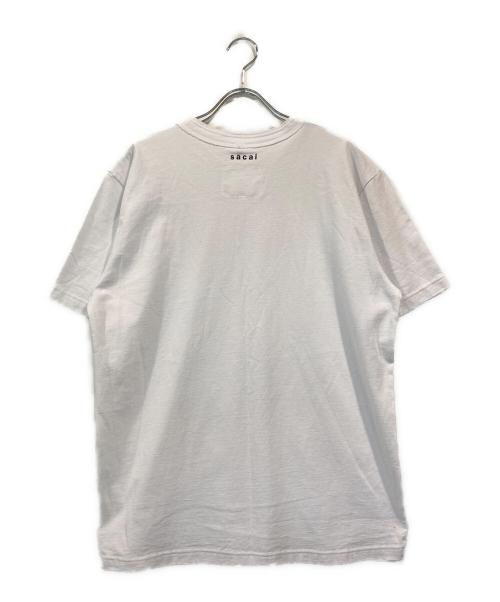 sacai（サカイ）sacai (サカイ) KAWS (カウズ) プリントTシャツ ホワイト サイズ:SIZE 2の古着・服飾アイテム