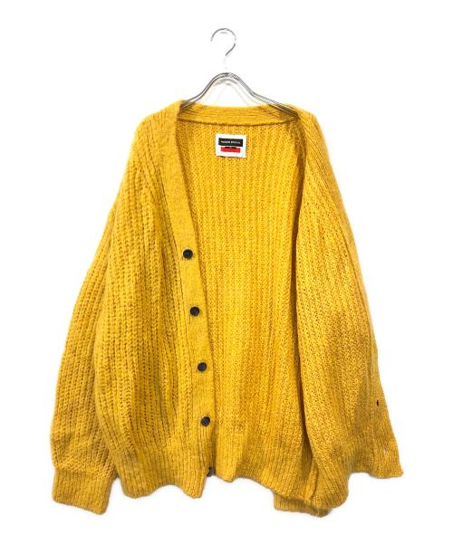 MAISON SPECIAL（メゾンスペシャル）MAISON SPECIAL (メゾンスペシャル) モヘヤプライムオーバーカーディガン イエロー サイズ:SIZE 01の古着・服飾アイテム