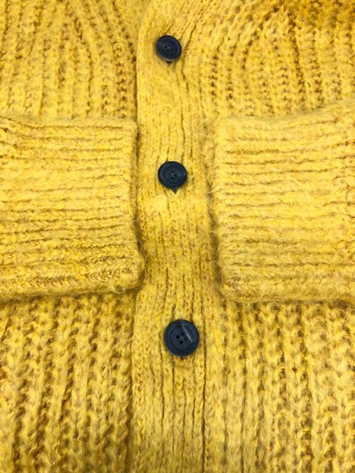 MAISON SPECIAL（メゾンスペシャル）MAISON SPECIAL (メゾンスペシャル) モヘヤプライムオーバーカーディガン イエロー サイズ:SIZE 01の古着・服飾アイテム