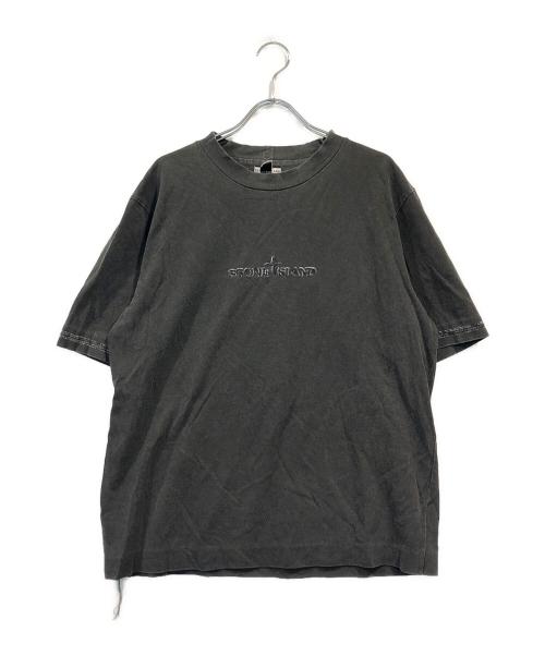 STONE ISLAND（ストーンアイランド）STONE ISLAND (ストーンアイランド) 00Sオールドロゴカットソ－ ブラック サイズ:Mの古着・服飾アイテム