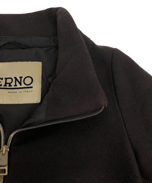 HERNO（ヘルノ）HERNO (ヘルノ) DIAGONAL WOOL AND NUAGE PARKA グレー サイズ:40の古着・服飾アイテム