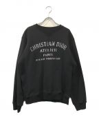 Christian Diorクリスチャン ディオール）の古着「Atelier Logo Sweatshir」｜ブラック