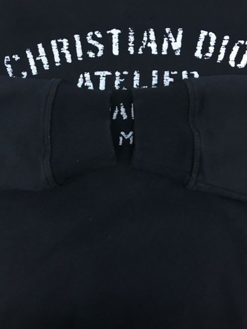 Christian Dior（クリスチャン ディオール）Christian Dior (クリスチャン ディオール) Atelier Logo Sweatshir ブラック サイズ:Sの古着・服飾アイテム