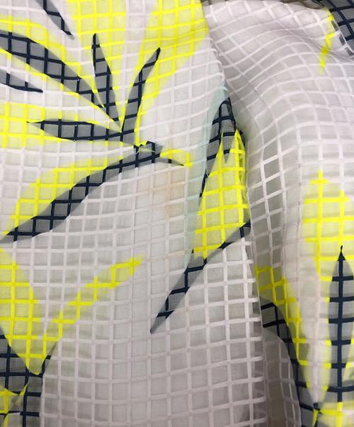 GRACE CONTINENTAL（（グレースコンチネンタル）GRACE CONTINENTAL (（グレースコンチネンタル) メッシュフラワースカート グリーン×ベージュ サイズ:38の古着・服飾アイテム