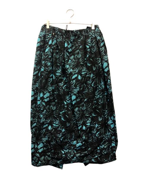 TOGA ARCHIVES（トーガアーカイブス）TOGA ARCHIVES (トーガアーカイブス) 花柄スカート ブラック×ブルー サイズ:36の古着・服飾アイテム