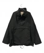 MARKAWAREマーカウェア）の古着「セルビッチタイプライターアノラック」｜ブラック