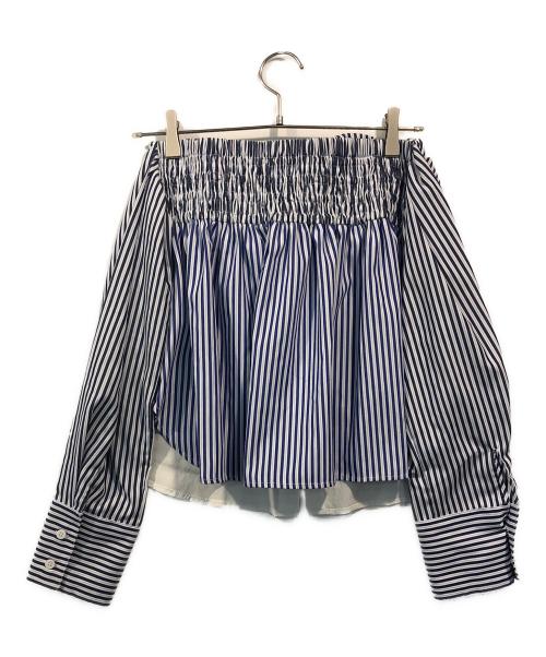 OMMO（オーエムエムオー）OMMO (オーエムエムオー) MA-1 DOCKING BUSTIER ブルー サイズ:FREEの古着・服飾アイテム