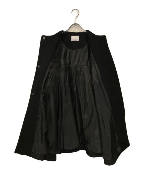 OMMO（オーエムエムオー）OMMO (オーエムエムオー) キルティングドッキング ウールコート ブラック サイズ:36の古着・服飾アイテム