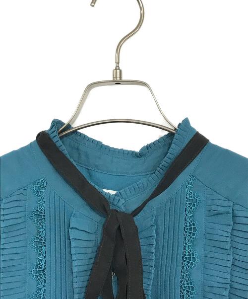 Estella.K（エステラケー）Estella.K (エステラケー) ブラウスワンピース グリーン サイズ:Fの古着・服飾アイテム