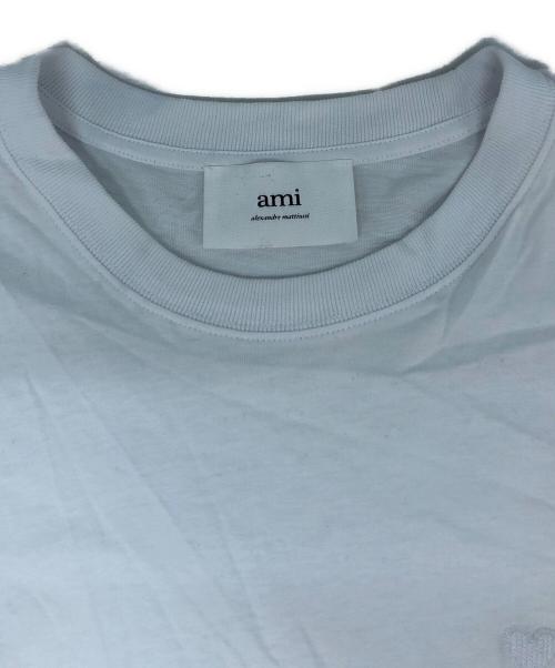 AMIPARIS（アミパリス）AMIPARIS (アミパリス) ハートロゴTシャツ ホワイト サイズ:Mの古着・服飾アイテム