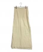 ETRE TOKYOエトレトウキョウ）の古着「ベロアスカート」｜アイボリー