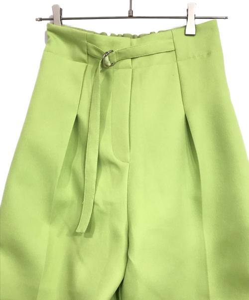 ELENDEEK（エレンディーク）ELENDEEK (エレンディーク) COCOON BELT PT グリーン サイズ:2の古着・服飾アイテム