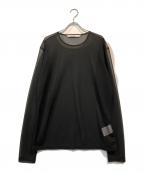 JOHN LAWRENCE SULLIVANジョン ローレンス サリバン）の古着「SEE-THROUGH LS TOP」｜ブラック