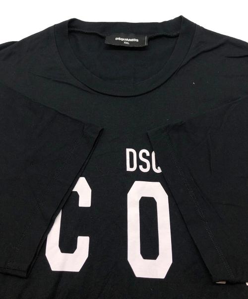 DSQUARED2（ディースクエアード）DSQUARED2 (ディースクエアード) ICONプリントT ブラック サイズ:SIZE XXLの古着・服飾アイテム