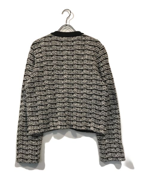 THE SHINZONE（ザ シンゾーン）THE SHINZONE (ザ シンゾーン) TWEED KNIT CD ホワイト×ブラック サイズ:FOの古着・服飾アイテム