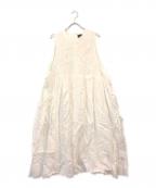 オオカミとフクロウオオカミトフクロウ）の古着「ノースリーブリネンワンピース」｜ホワイト