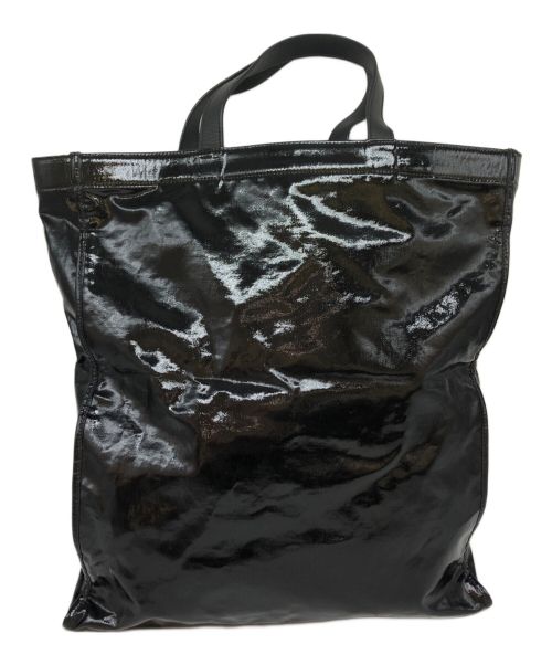 Acne studios（アクネ ストゥディオス）Acne studios (アクネ ストゥディオス) シャイニートートバッグ ブラックの古着・服飾アイテム