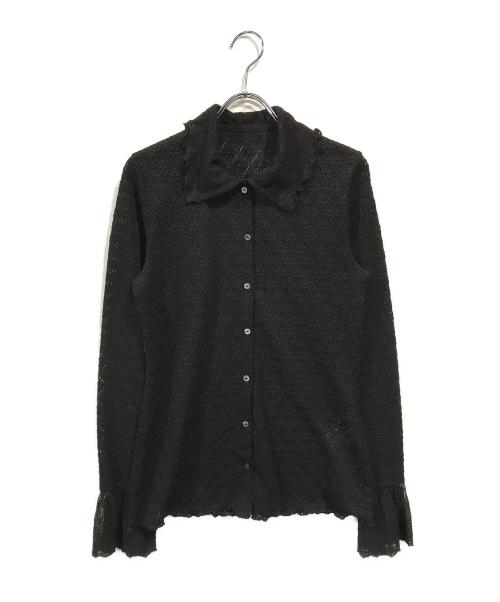 COEL（コエル）COEL (コエル) フラワーレースブラウス ブラック サイズ:Freeの古着・服飾アイテム