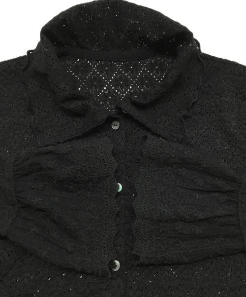 COEL（コエル）COEL (コエル) フラワーレースブラウス ブラック サイズ:Freeの古着・服飾アイテム