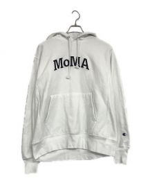 Champion×MoMA（チャンピオン×モマ）の古着「リバースウィーブパーカー」｜ホワイト