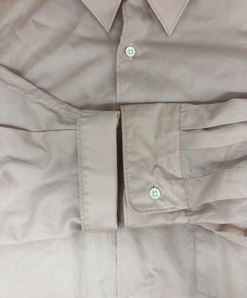Graphpaper（グラフペーパー）Graphpaper (グラフペーパー) Silicon Poplin Oversized Regular Collar Shirt ピンク サイズ:Fの古着・服飾アイテム