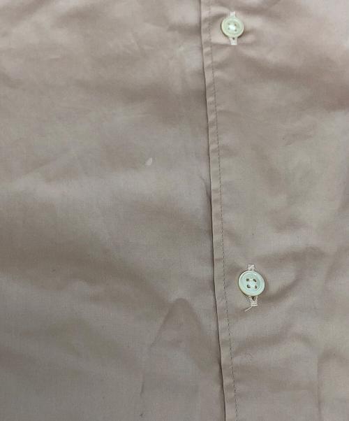 Graphpaper（グラフペーパー）Graphpaper (グラフペーパー) Silicon Poplin Oversized Regular Collar Shirt ピンク サイズ:Fの古着・服飾アイテム