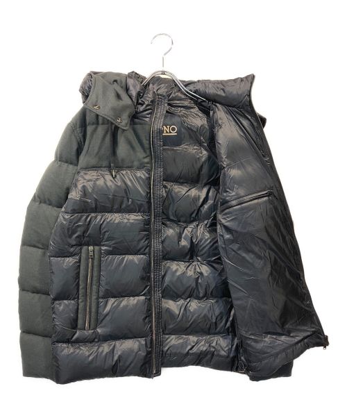 HERNO（ヘルノ）HERNO (ヘルノ) ナイロンウルトラライトコンビダウンフーディーブルゾン ネイビー サイズ:SIZE 44の古着・服飾アイテム