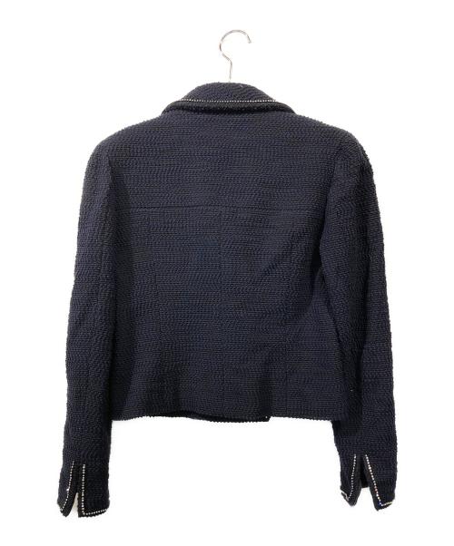 CHANEL（シャネル）CHANEL (シャネル) ツイードドレスセットアップ ネイビー サイズ:SIZE 38の古着・服飾アイテム