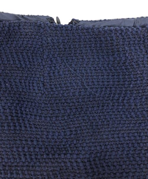 CHANEL（シャネル）CHANEL (シャネル) ツイードドレスセットアップ ネイビー サイズ:SIZE 38の古着・服飾アイテム