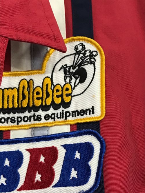 BumbleBee（バンブルビ）BumbleBee (バンブルビ) レーシングジャケット レッド サイズ:LGの古着・服飾アイテム