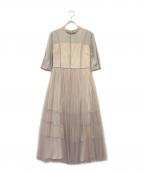 Apuweiser-richeアプワイザーリッシェ）の古着「チュールレースワンピース」｜ピンク