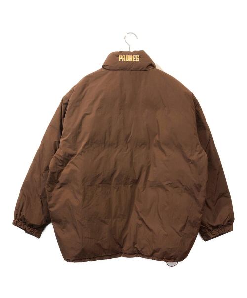 PERUSHU（ペルーシュ）PERUSHU (ペルーシュ) MLB (エムエルビー) MLB中綿ジャケット ブラウン サイズ:Lの古着・服飾アイテム