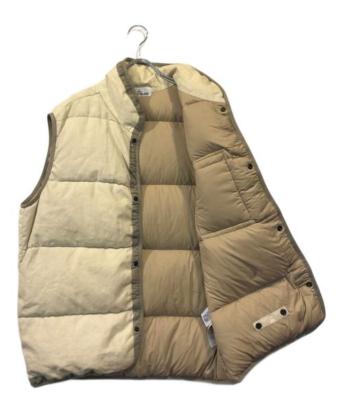 STONE ISLAND（ストーンアイランド）STONE ISLAND (ストーンアイランド) ダウンベスト アイボリー サイズ:XLの古着・服飾アイテム