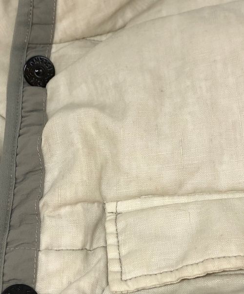 STONE ISLAND（ストーンアイランド）STONE ISLAND (ストーンアイランド) ダウンベスト アイボリー サイズ:XLの古着・服飾アイテム