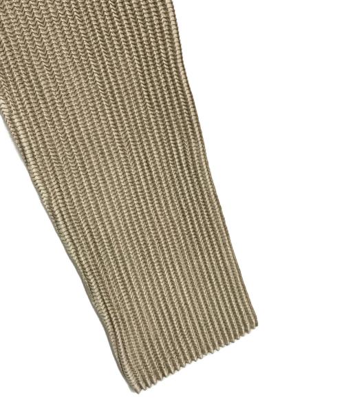 SPECCHIO（スペッチオ）SPECCHIO (スペッチオ) プリーツビジューカーディガン ベージュ サイズ:40の古着・服飾アイテム