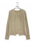 SPECCHIO（スペッチオ）の古着「プリーツビジューカーディガン」｜ベージュ