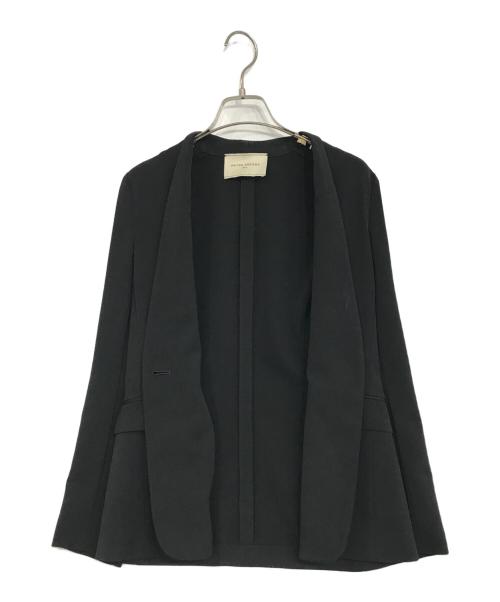 UNITED ARROWS（ユナイテッドアローズ）UNITED ARROWS (ユナイテッドアローズ) CLASS/TWD ノーカラージャケット ブラック サイズ:34の古着・服飾アイテム