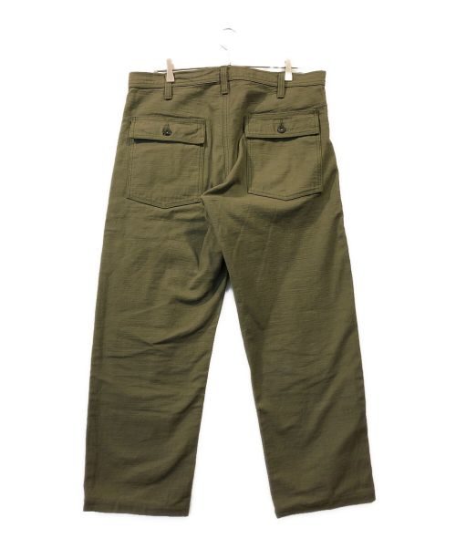 SAMURAI JEANS（サムライジーンズ）SAMURAI JEANS (サムライジーンズ) ヘビィーバックサテンベイカーパンツ グリーン サイズ:36の古着・服飾アイテム