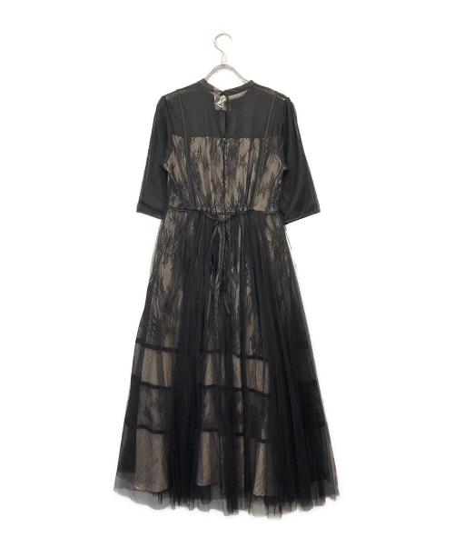 Apuweiser-riche（アプワイザーリッシェ）Apuweiser-riche (アプワイザーリッシェ) チュールレースワンピース ブラック サイズ:SIZE 1の古着・服飾アイテム