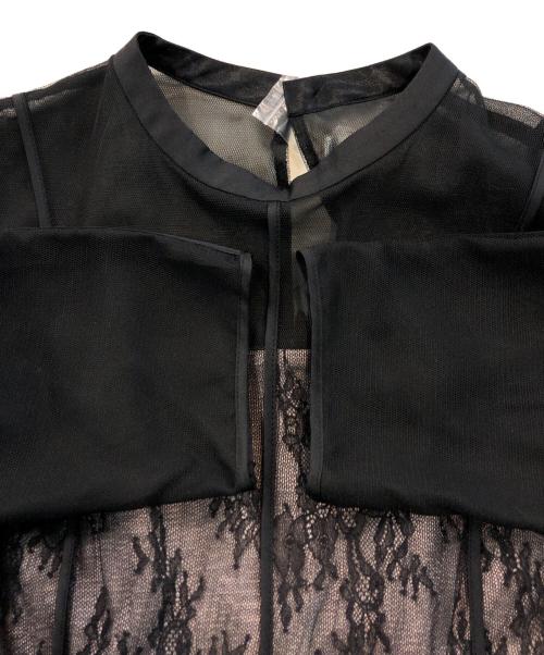 Apuweiser-riche（アプワイザーリッシェ）Apuweiser-riche (アプワイザーリッシェ) チュールレースワンピース ブラック サイズ:SIZE 1の古着・服飾アイテム