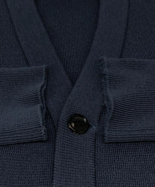 N.HOOLYWOOD（エヌ ハリウッド）N.HOOLYWOOD (エヌ ハリウッド) CARDIGAN ネイビー サイズ:38の古着・服飾アイテム